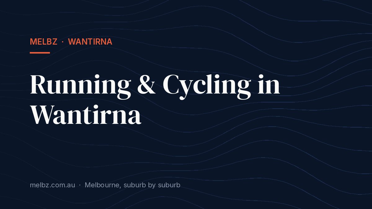 Title card: Running & Cycling in Wantirna
