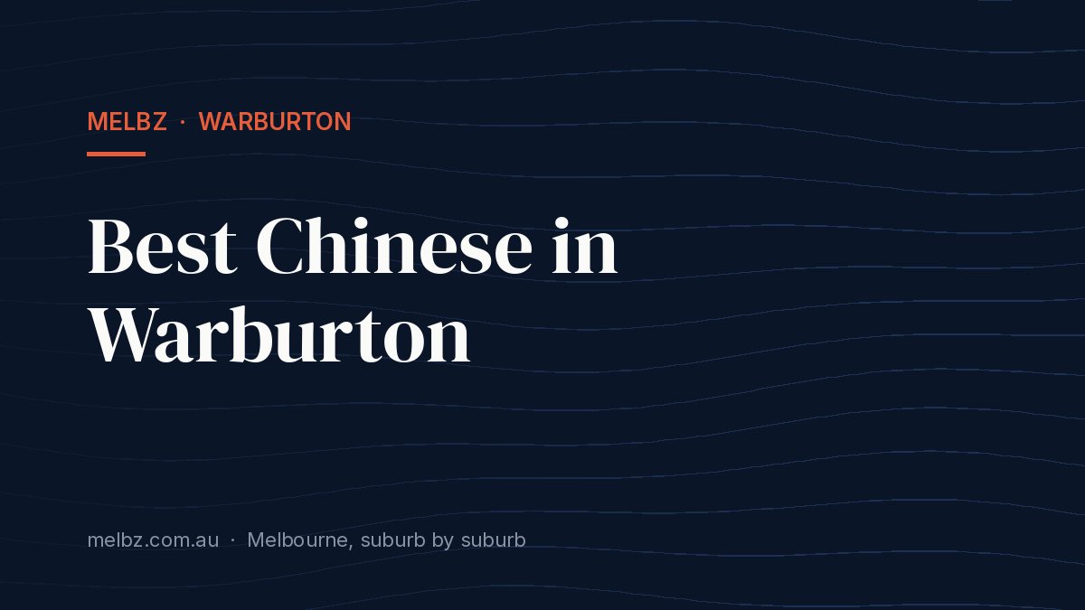 Title card: Best Chinese in Warburton