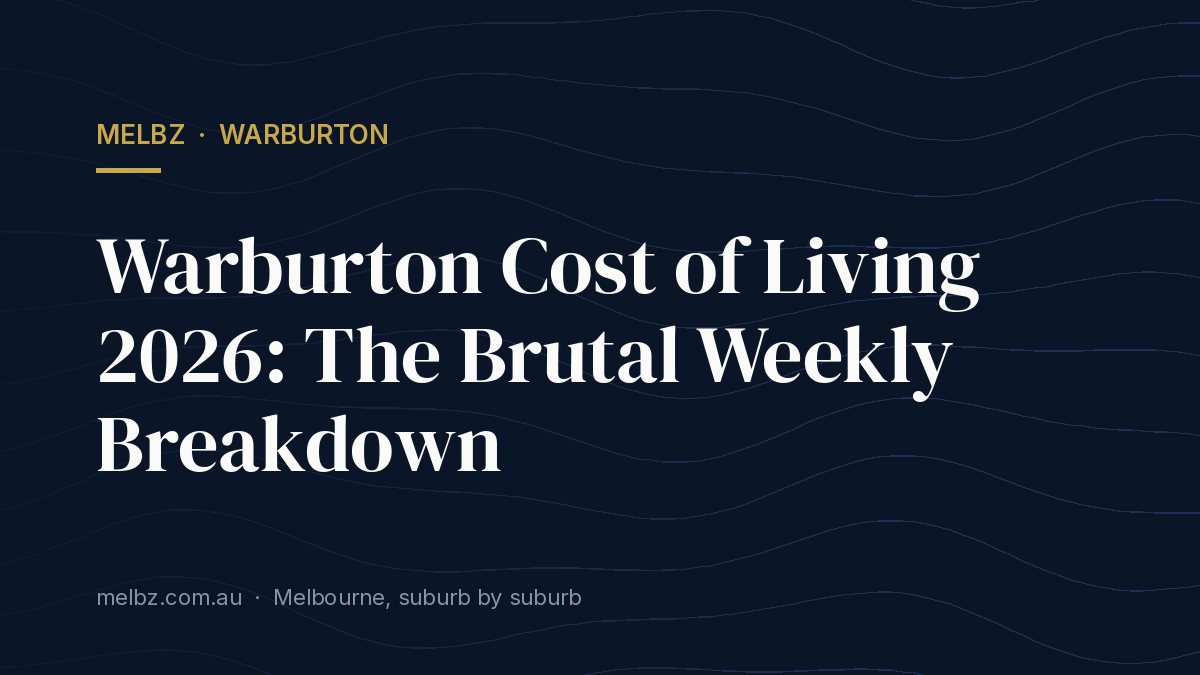 Title card: Warburton Cost of Living 2026: The Brutal Weekly Breakdown