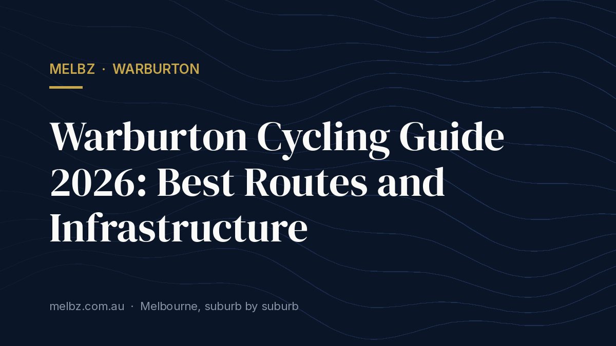 Title card: Warburton Cycling Guide 2026: Best Routes and Infrastructure