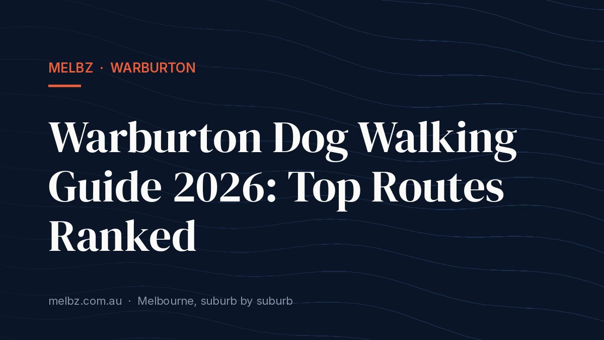 Title card: Warburton Dog Walking Guide 2026: Top Routes Ranked