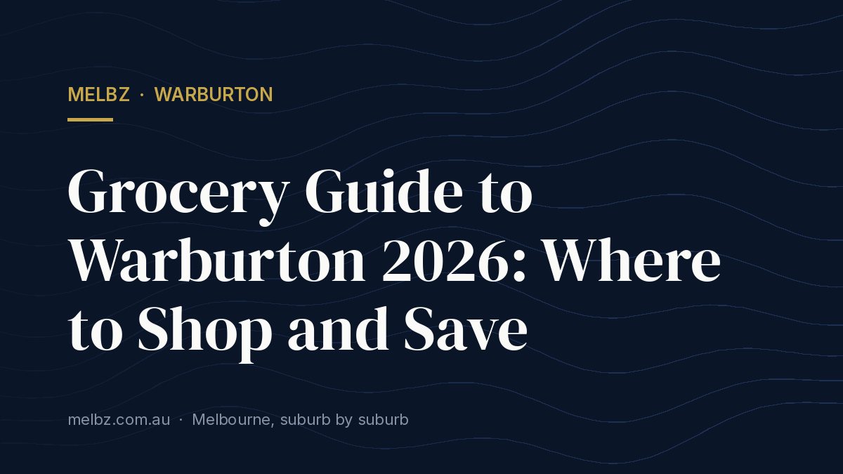 Title card: Grocery Guide to Warburton 2026: Where to Shop and Save