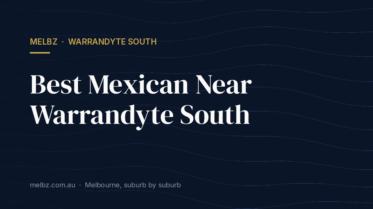 Title card: Best Mexican Near Warrandyte South