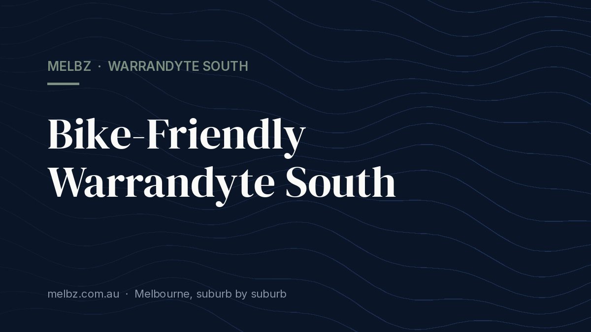 Title card: Bike-Friendly Warrandyte South