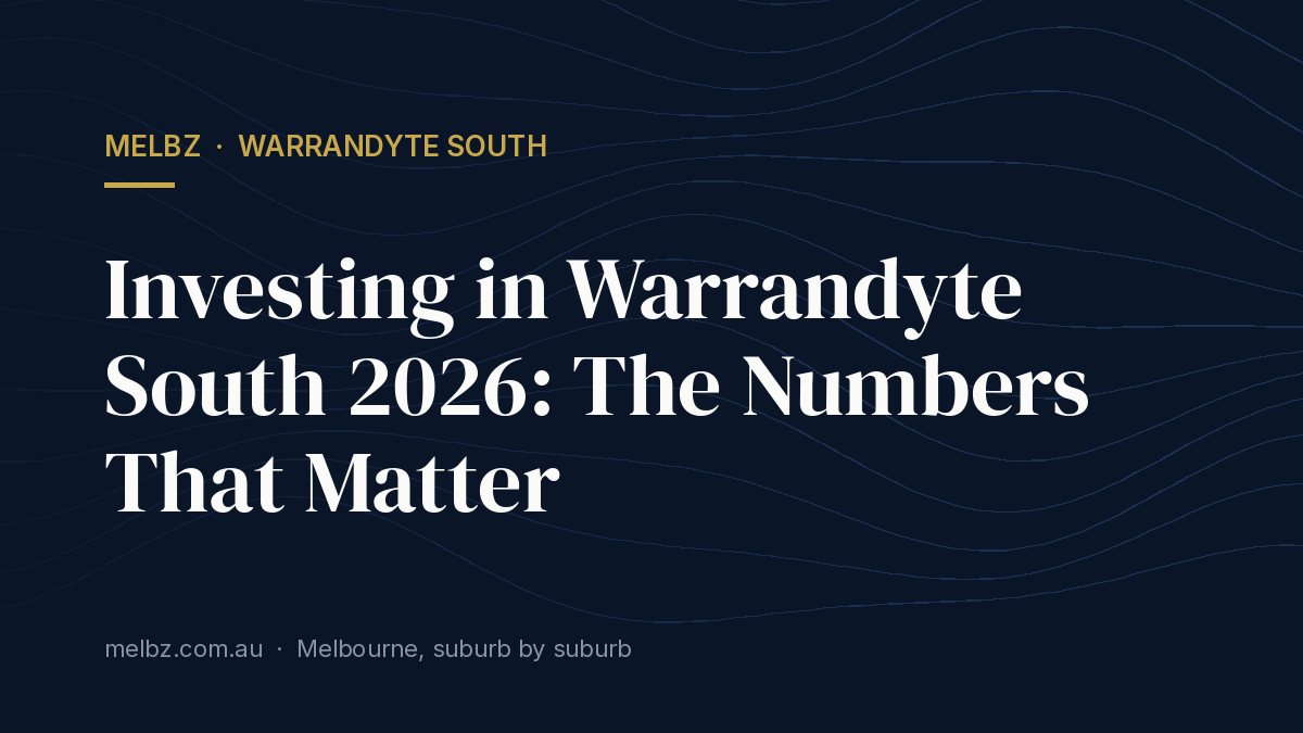 Title card: Investing in Warrandyte South 2026: The Numbers That Matter