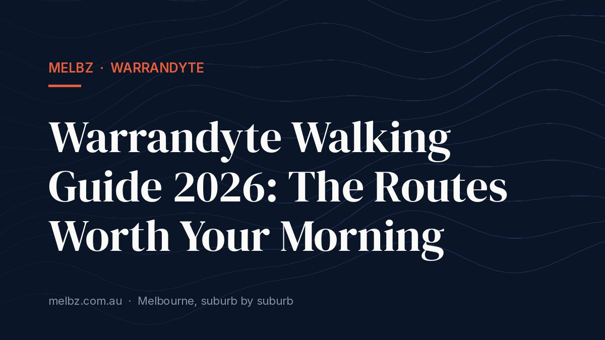 Title card: Warrandyte Walking Guide 2026: The Routes Worth Your Morning