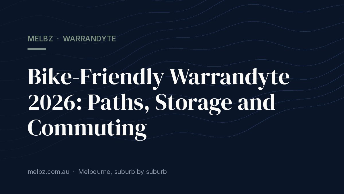 Title card: Bike-Friendly Warrandyte 2026: Paths, Storage and Commuting