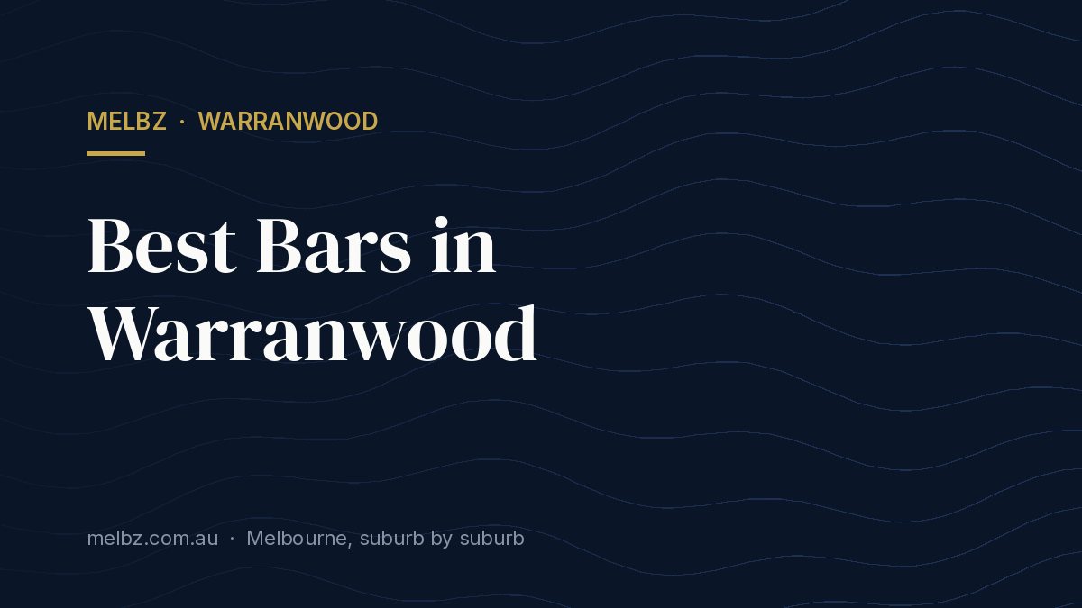 Title card: Best Bars in Warranwood