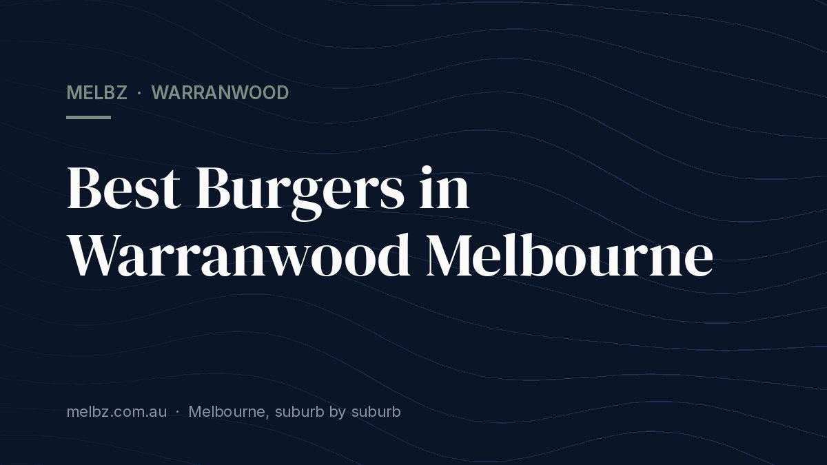 Title card: Best Burgers in Warranwood Melbourne