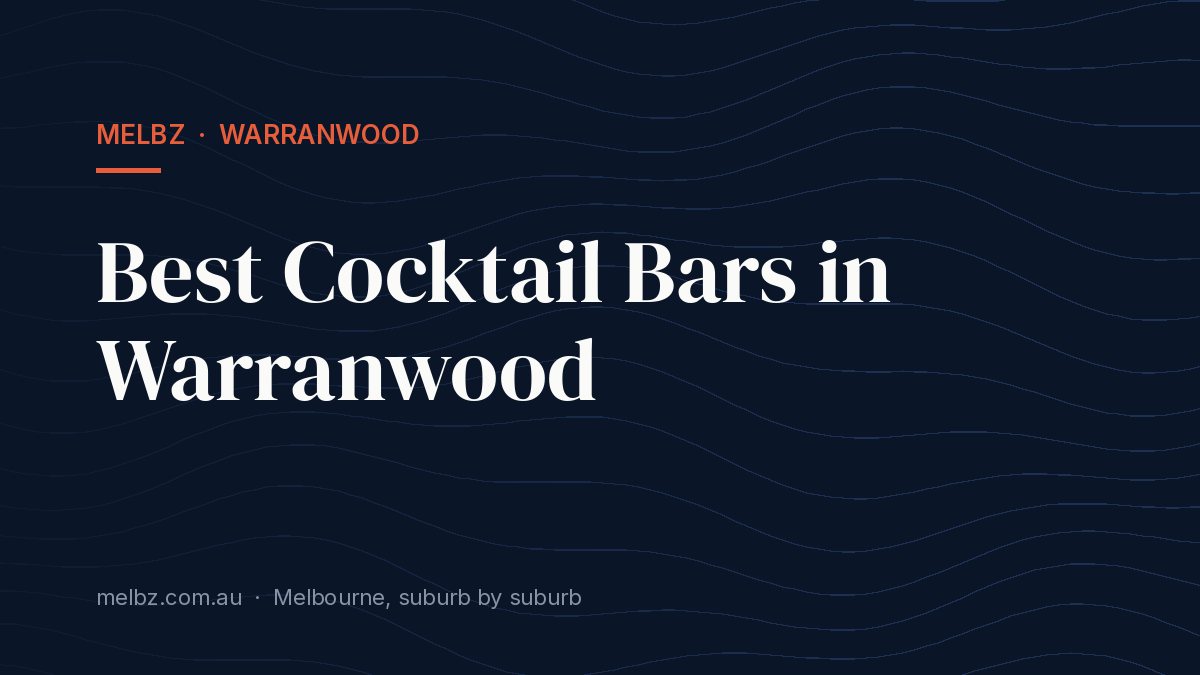 Title card: Best Cocktail Bars in Warranwood