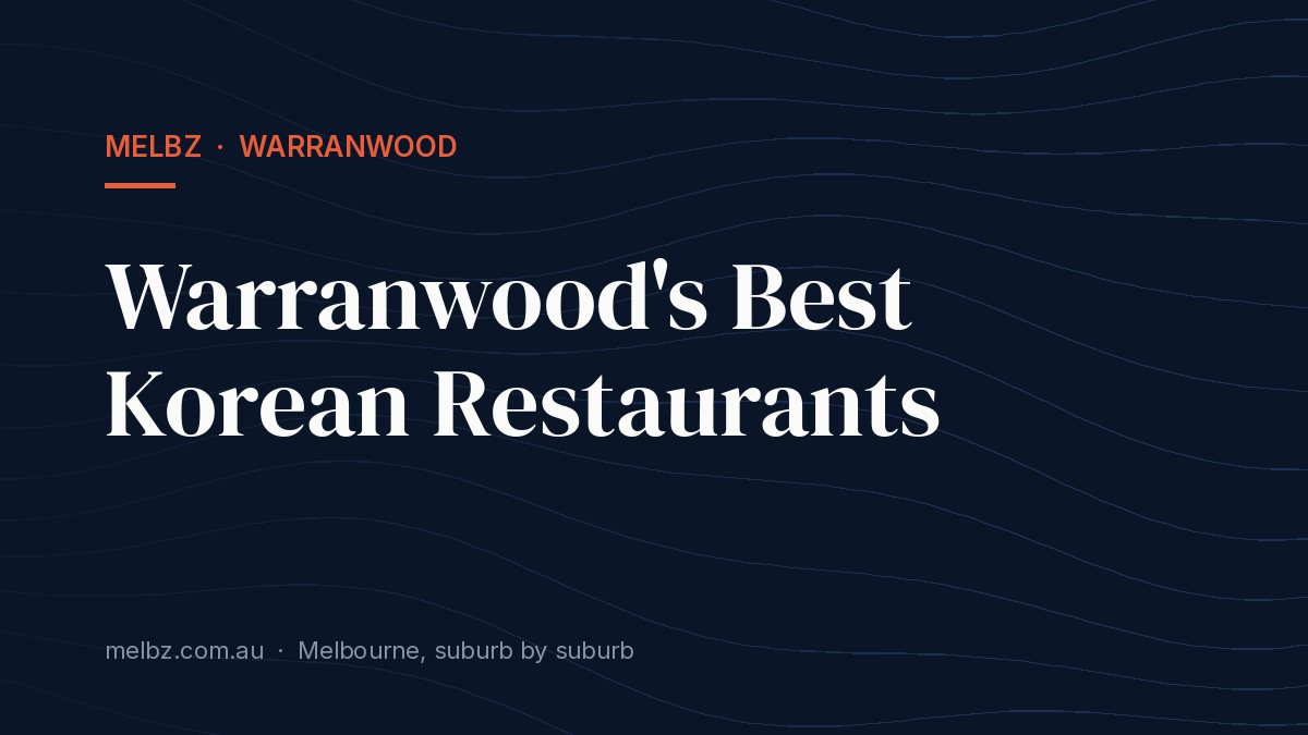 Title card: Warranwood's Best Korean Restaurants