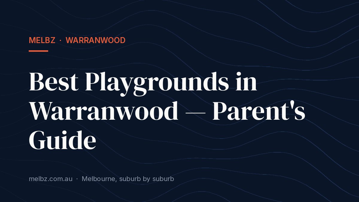 Title card: Best Playgrounds in Warranwood — Parent's Guide