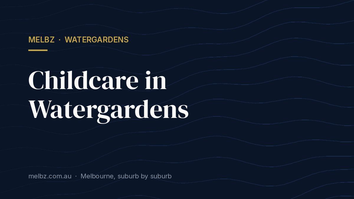 Title card: Childcare in Watergardens