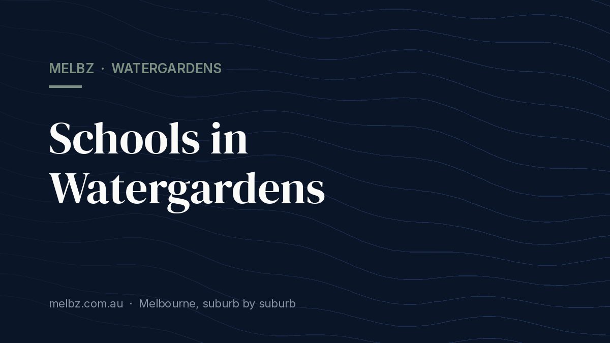 Title card: Schools in Watergardens