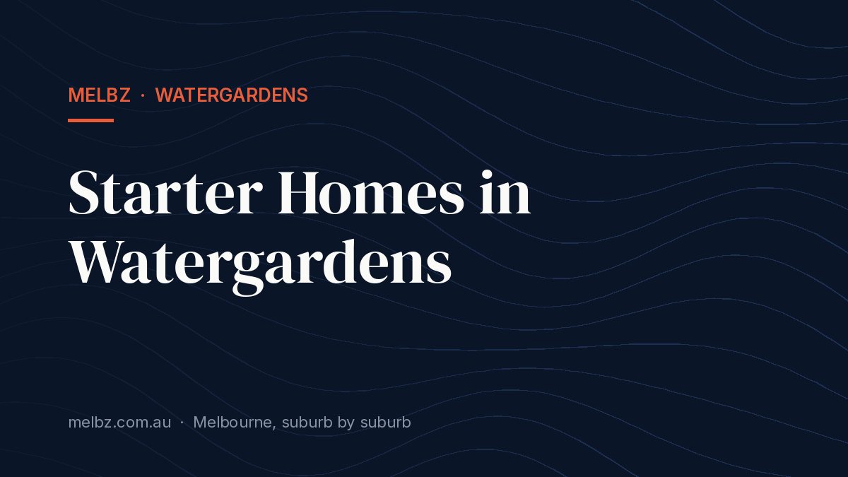 Title card: Starter Homes in Watergardens