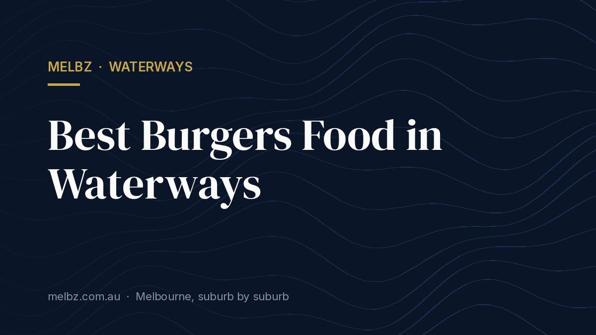 Title card: Best Burgers Food in Waterways