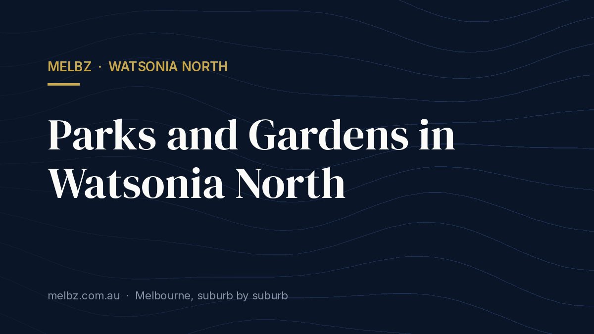 Title card: Parks and Gardens in Watsonia North