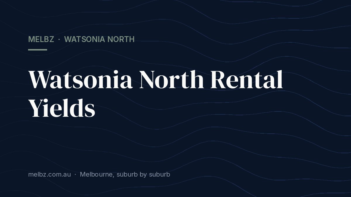 Title card: Watsonia North Rental Yields