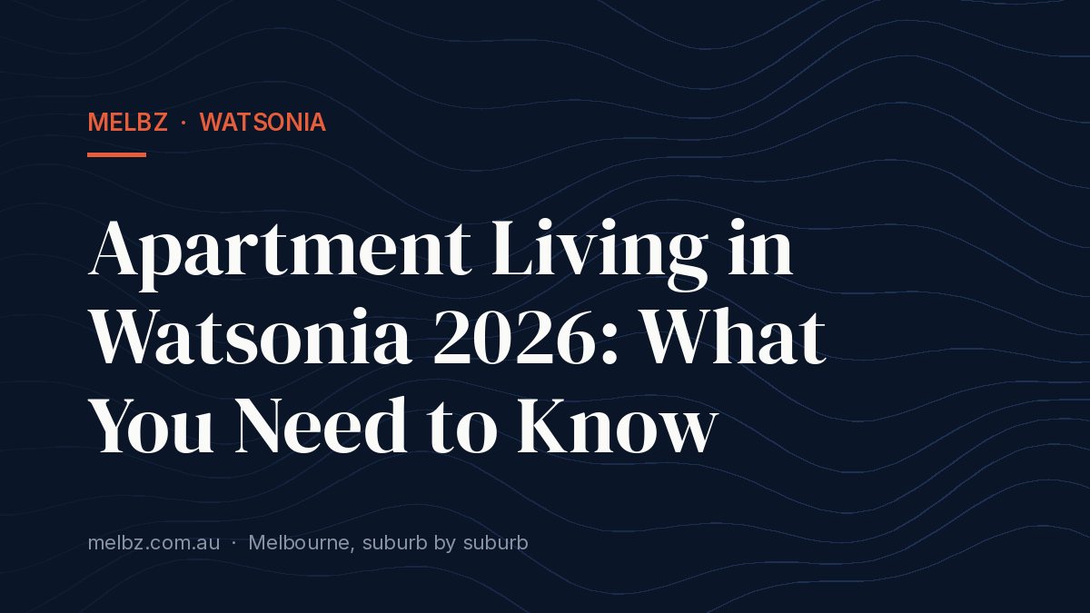 Title card: Apartment Living in Watsonia 2026: What You Need to Know