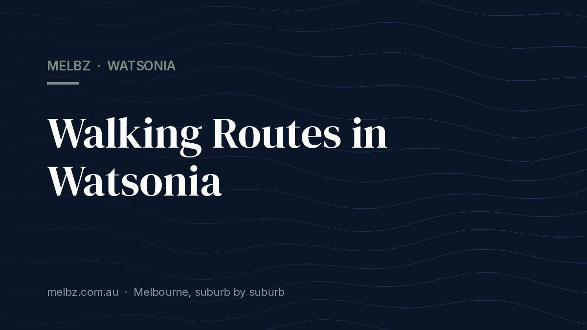 Title card: Walking Routes in Watsonia