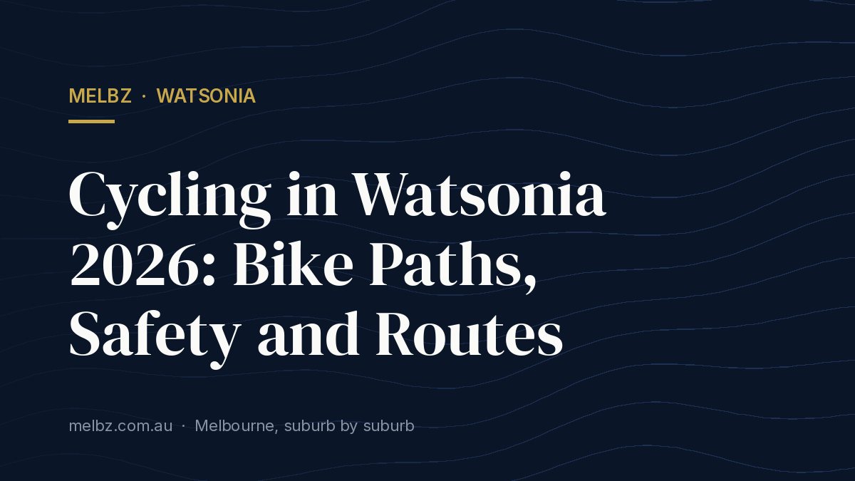 Title card: Cycling in Watsonia 2026: Bike Paths, Safety and Routes