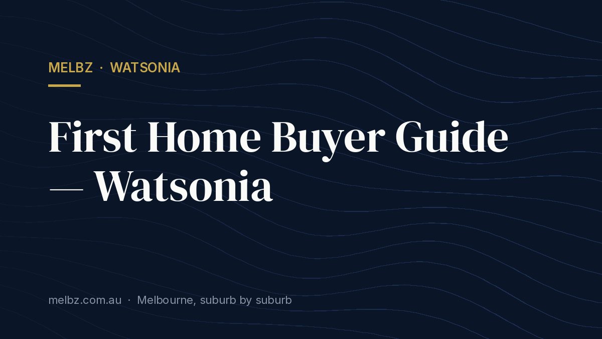 Title card: First Home Buyer Guide — Watsonia
