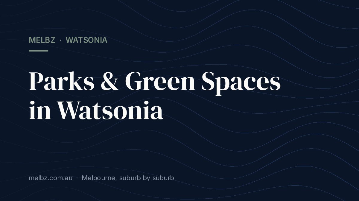 Title card: Parks & Green Spaces in Watsonia