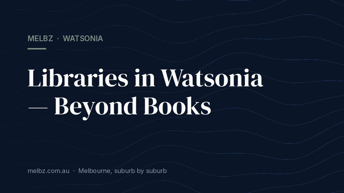 Title card: Libraries in Watsonia — Beyond Books