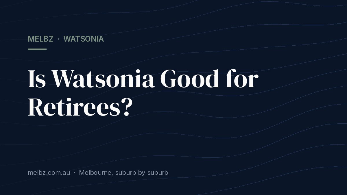 Title card: Is Watsonia Good for Retirees?