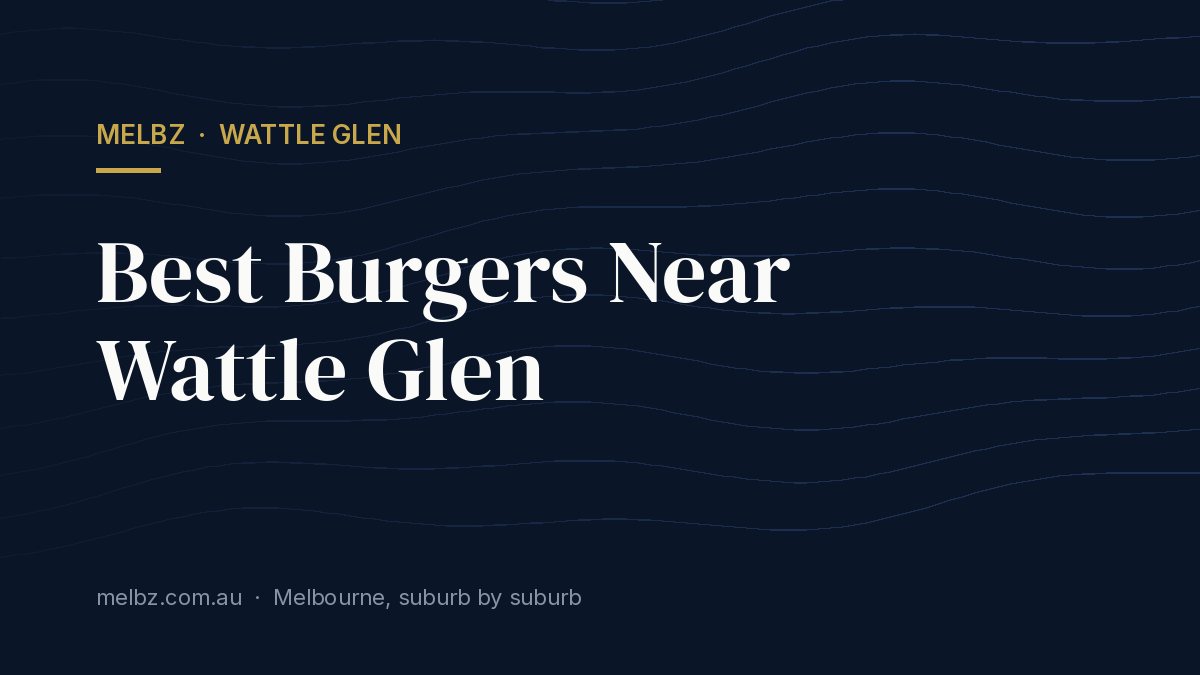 Title card: Best Burgers Near Wattle Glen