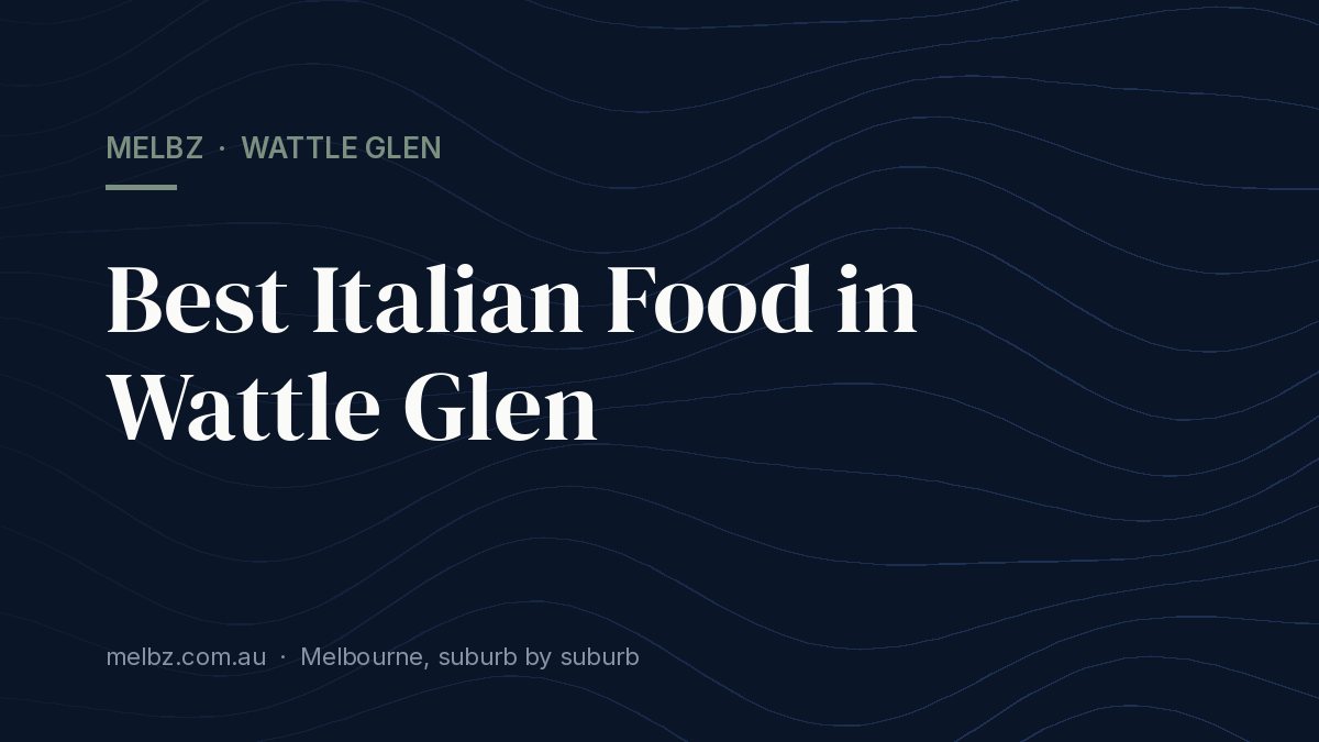Title card: Best Italian Food in Wattle Glen