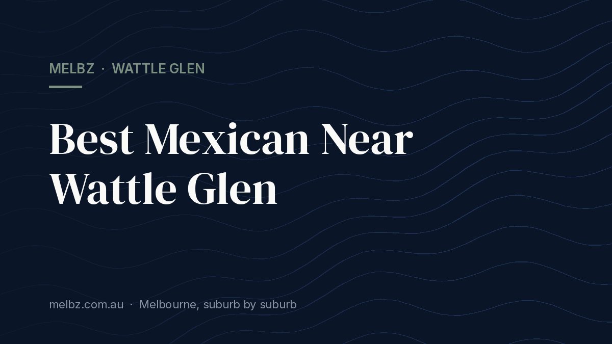 Title card: Best Mexican Near Wattle Glen