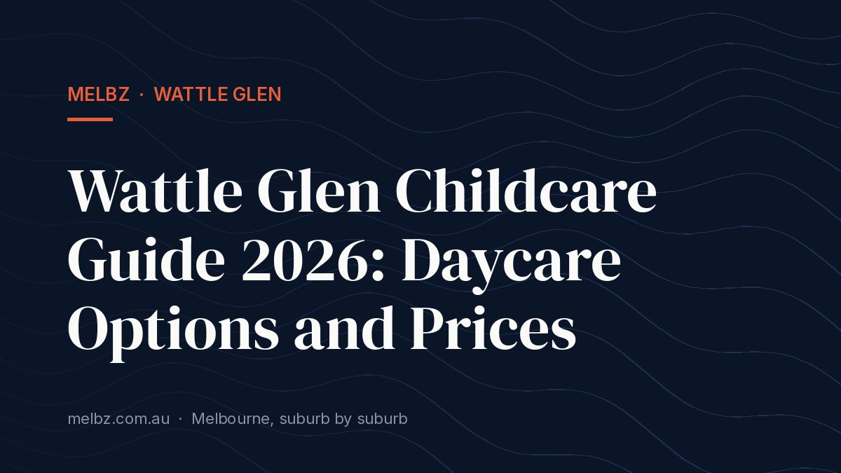 Title card: Wattle Glen Childcare Guide 2026: Daycare Options and Prices