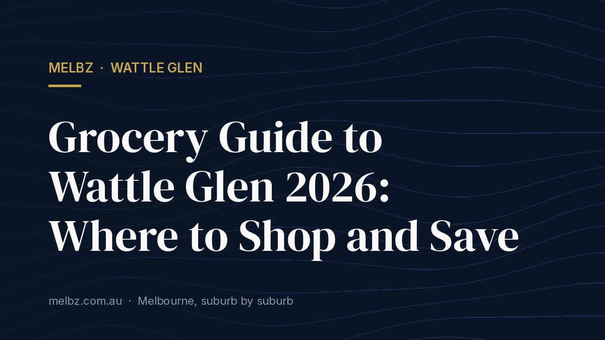 Title card: Grocery Guide to Wattle Glen 2026: Where to Shop and Save