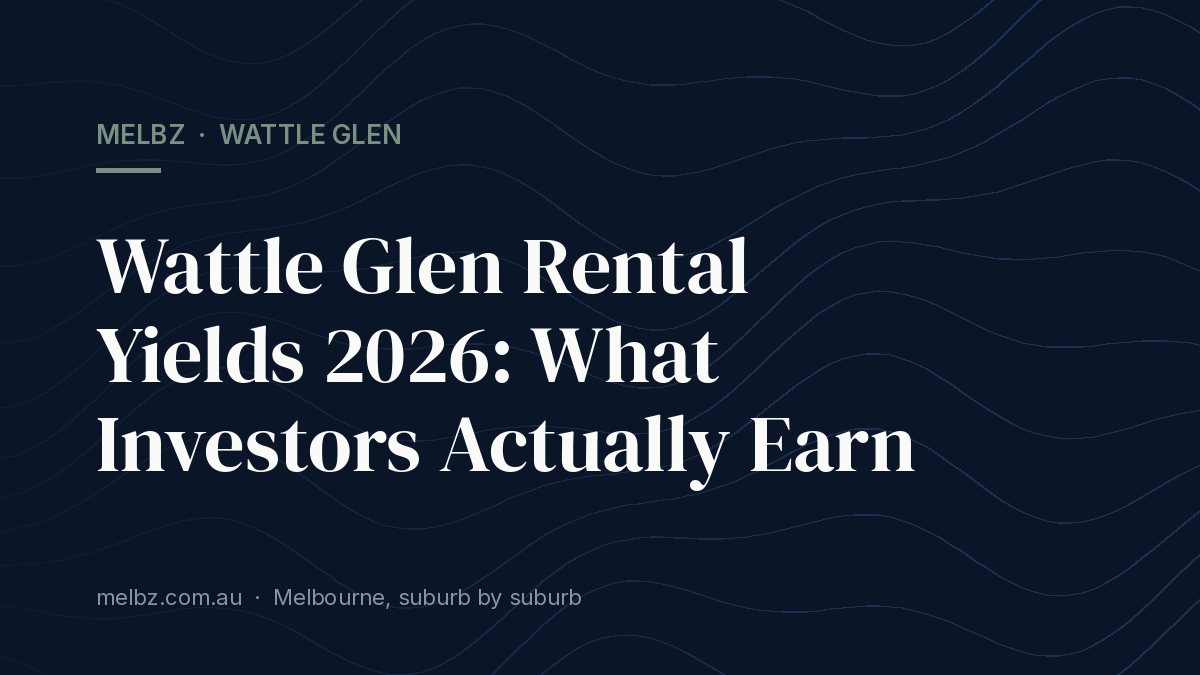 Title card: Wattle Glen Rental Yields 2026: What Investors Actually Earn