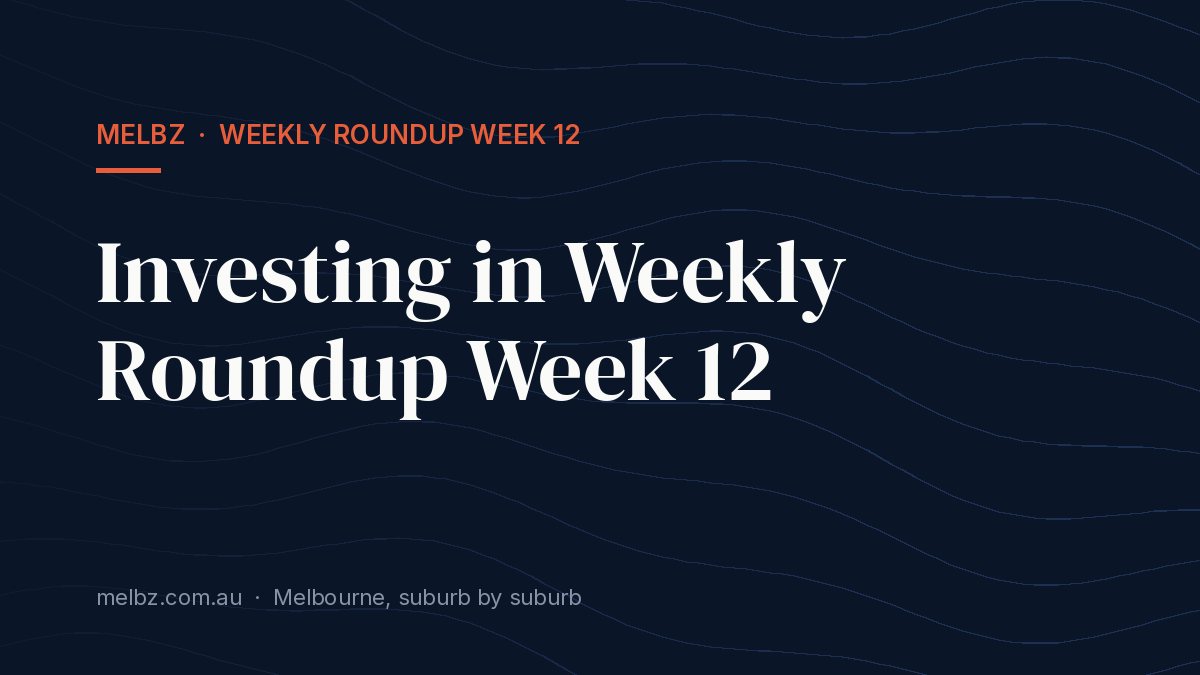Title card: Investing in Weekly Roundup Week 12