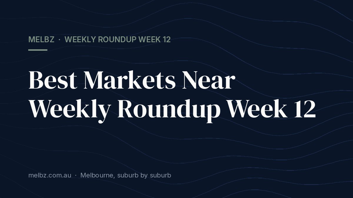 Title card: Best Markets Near Weekly Roundup Week 12