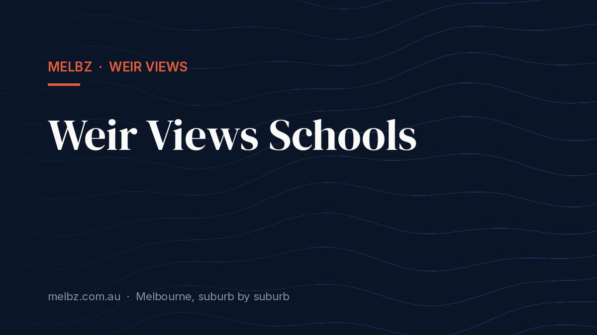 Title card: Weir Views Schools