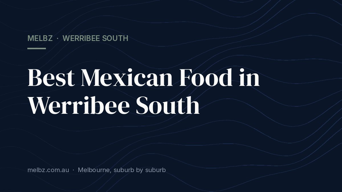 Title card: Best Mexican Food in Werribee South