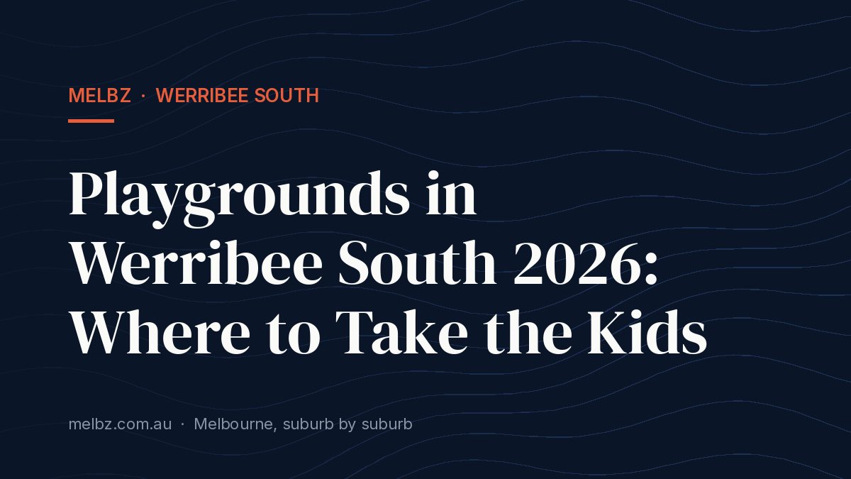 Title card: Playgrounds in Werribee South 2026: Where to Take the Kids