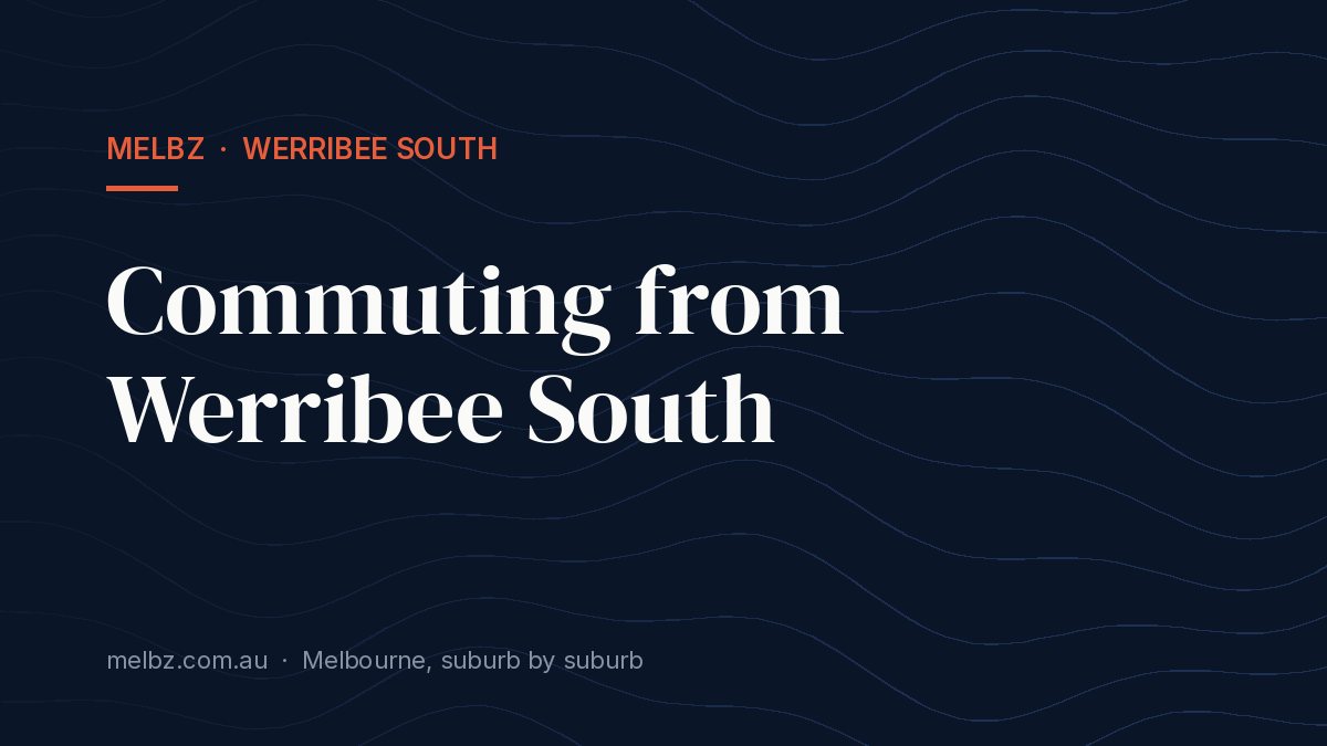 Title card: Commuting from Werribee South