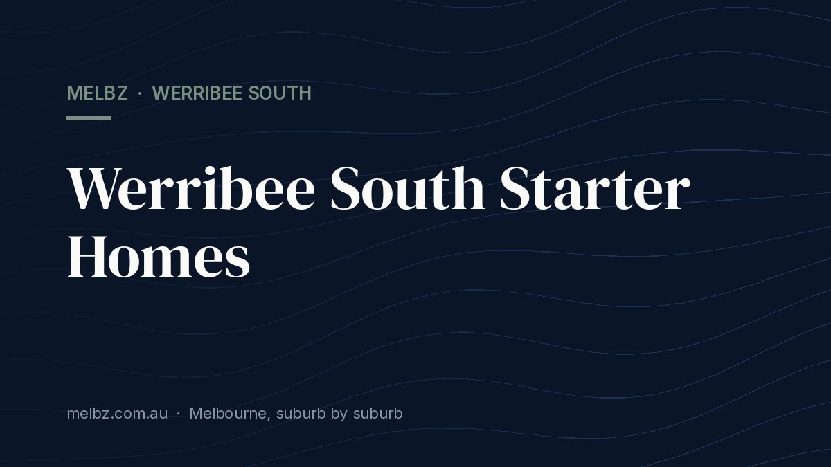 Title card: Werribee South Starter Homes