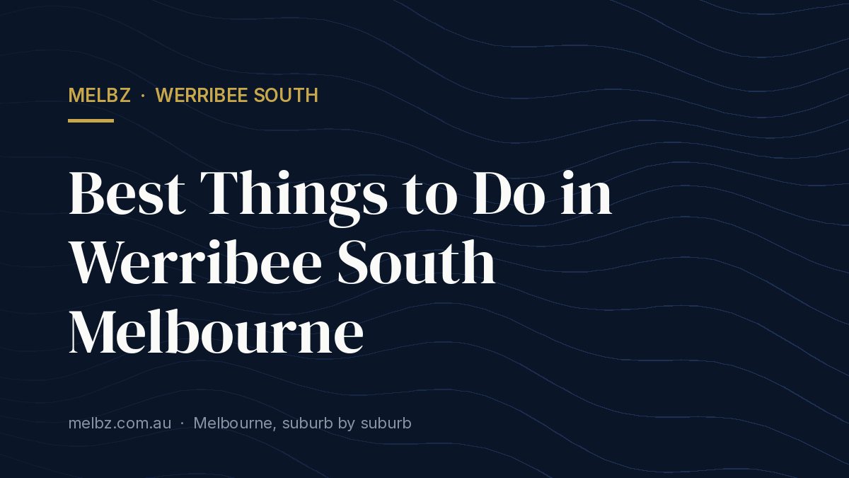 Title card: Best Things to Do in Werribee South Melbourne