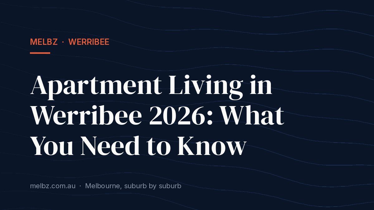 Title card: Apartment Living in Werribee 2026: What You Need to Know
