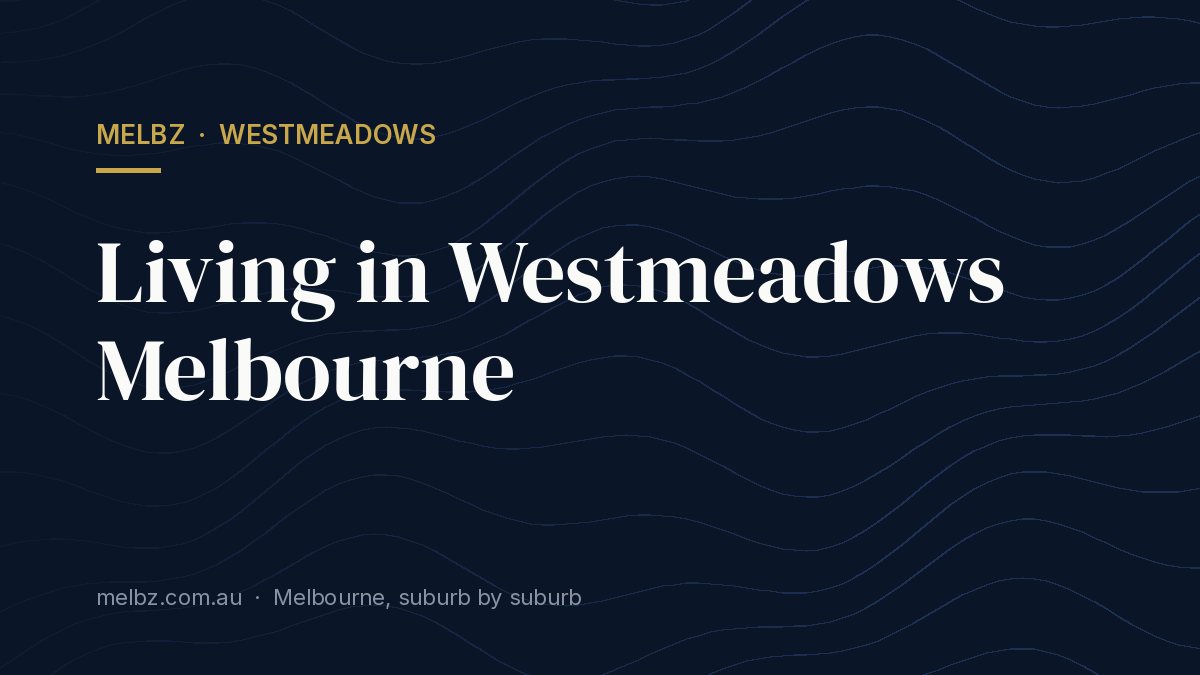 Title card: Living in Westmeadows Melbourne