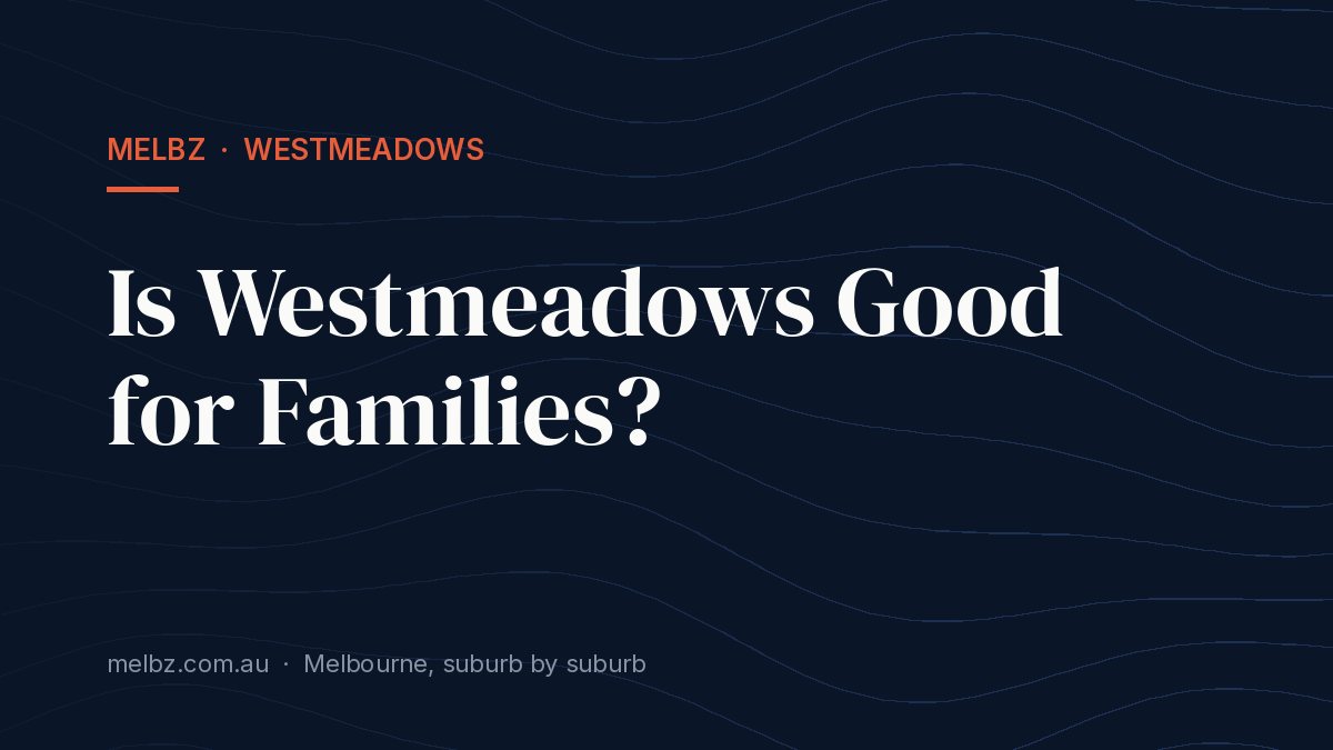 Title card: Is Westmeadows Good for Families?