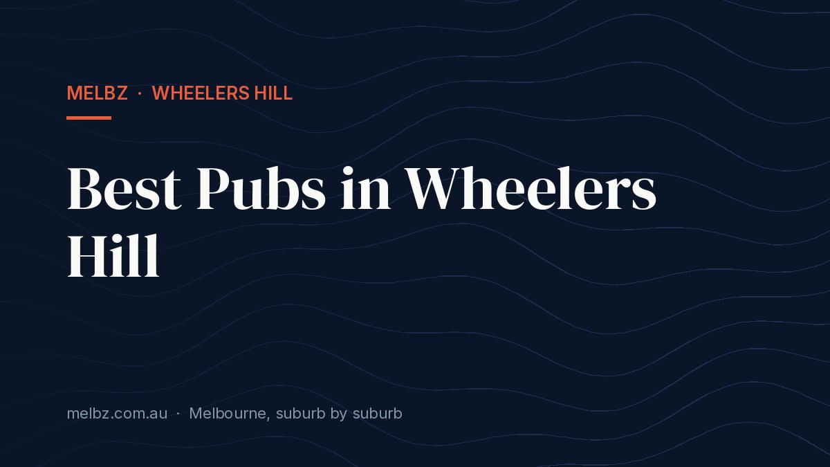 Title card: Best Pubs in Wheelers Hill