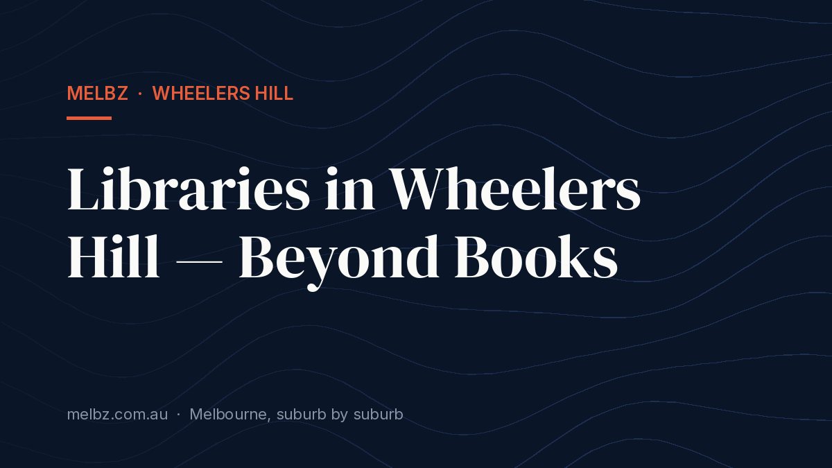 Title card: Libraries in Wheelers Hill — Beyond Books