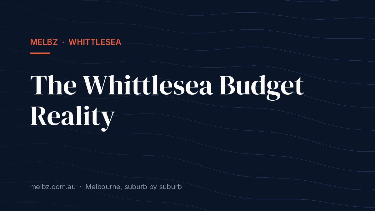 Title card: The Whittlesea Budget Reality