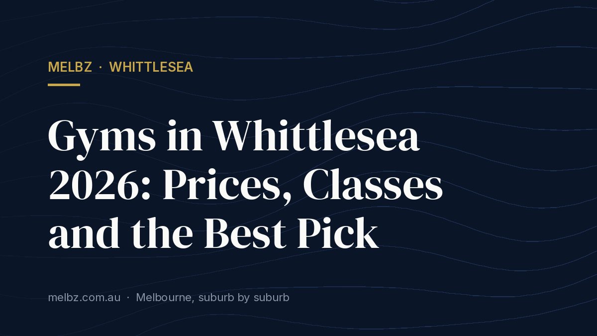 Title card: Gyms in Whittlesea 2026: Prices, Classes and the Best Pick